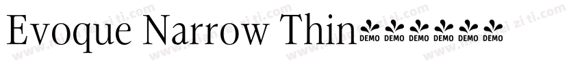 Evoque Narrow Thin字体转换